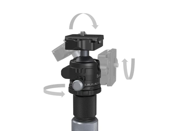 SmallRig 4059, 3 ben, Sort, 133 cm, 1,18 kg