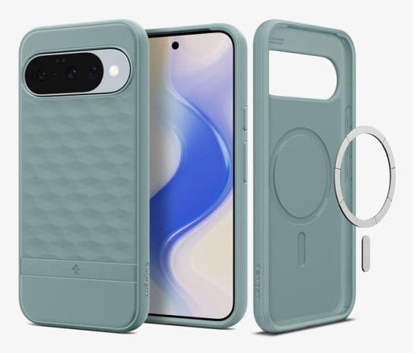 Spigen ACS09709, Mobilskal, Google, Pixel 10 Pro, 16 cm (6.3"), Grön
