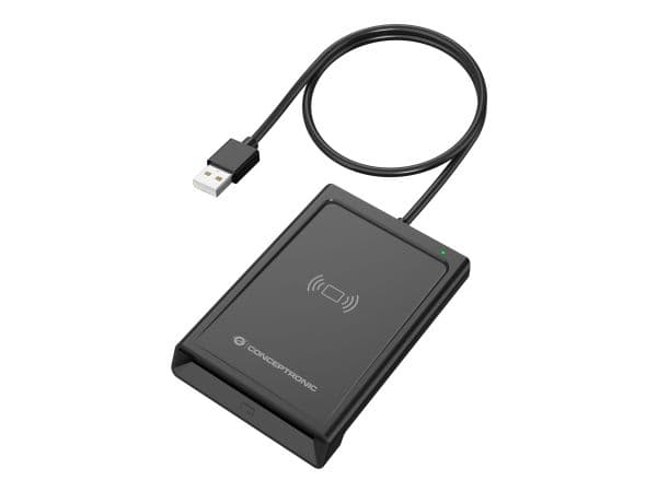 Conceptronic BIAN11B, USB 2.0, nærfeltskommunikasjon (NFC), 1 m, Sort, 100 g