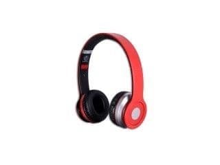 Rebeltec CRYSTAL - Mikrofonipuhelin - øret - Bluetooth - trådløs - rød - rød