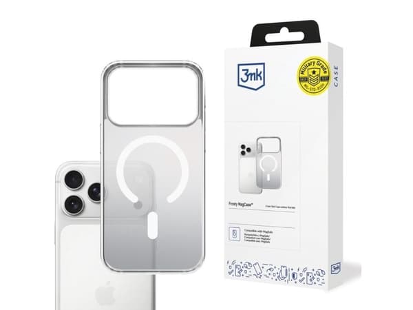 3MK Frosty MagCase White pro Apple iPhone 17 Pro