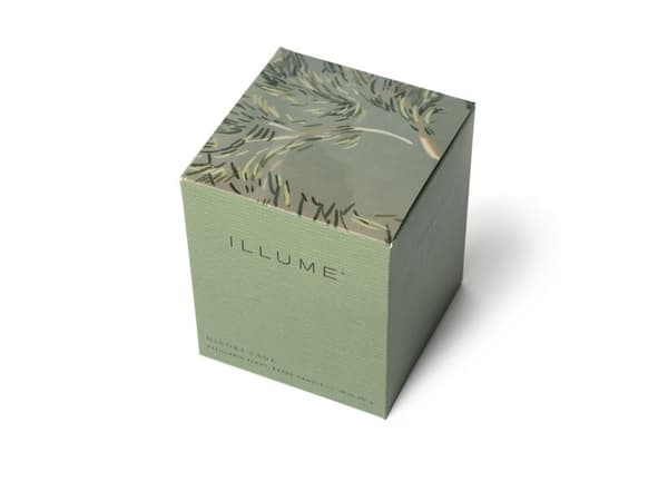 ILLUME Hinoki Sage Box Glass Candle, Grøn,