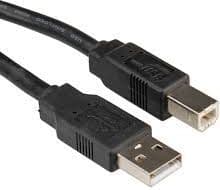 ROLINE 11.02.8818, 1,8 m, USB A, USB B, USB 2.0, Hankjønn/hankjønn, Sort
