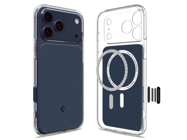 Spigen ACS10476, Mobilskal, Apple, Phone 17 Pro, 16 cm (6.3"), Blå
