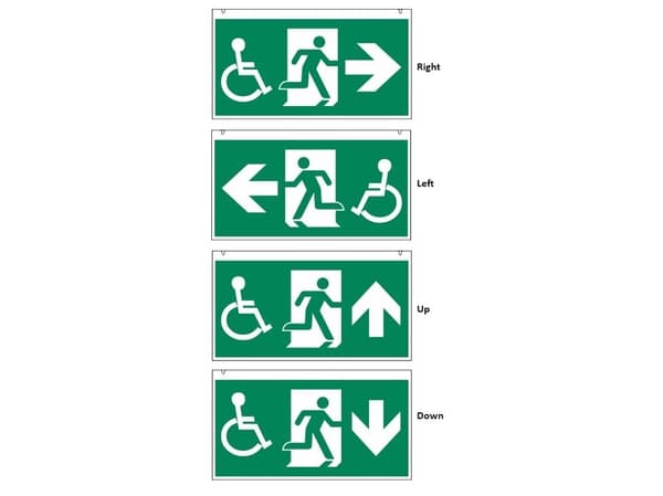 HANDICAP EMERGENCY LIGHT WAYOUT 30M - 4 st.