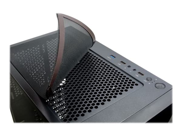 Inter-Tech IT-3303 HORNET, Tower, PC, Musta, ATX, ITX, mikro ATX, Akryyli, Multi