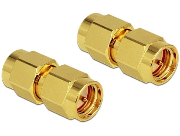 Delock - Antenneadapter - SMA (hann) til SMA (hann)