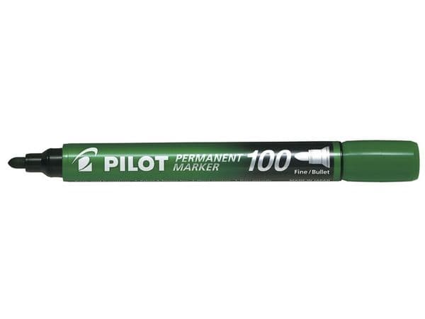 Pilot Permanent Marker 100, Grønn, 1 mm, 4,5 mm