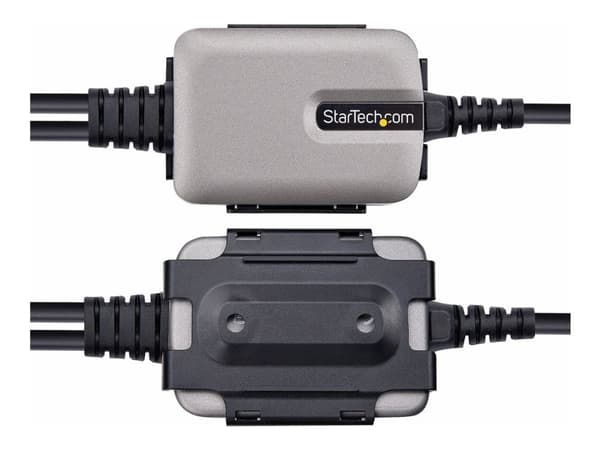 StarTech.com 2P1FFC-USB-SERIAL, USB-A, 2 x DB-9 RS-232, 0,6 m, svart, grå