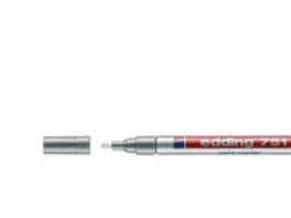 Färgmarkör Edding 751 1–2 mm silver, förpackning 10 st