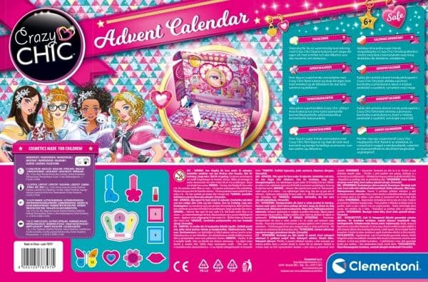Clementoni Crazy Chic Advent Calendar Lovely Time, 6 År, Multifärg