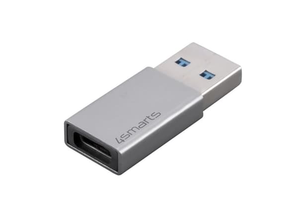 4smarts 540275, USB Typ-A, USB Typ-C, Hanstik, Grå, Passiv, 5 Gbit/sek.