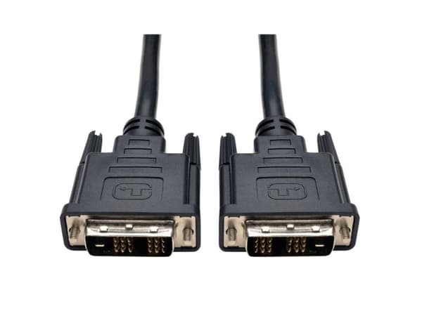 Techly 5.0m DVI-D Single Link M/M, 5 m, DVI-D, DVI-D, Uros, Uros, Musta