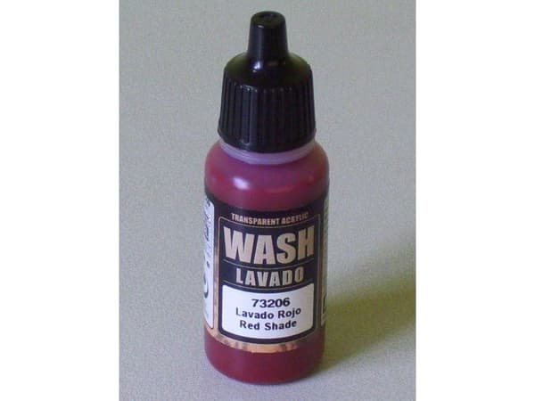 Vallejo 73.206, 17 ml, Rød, Matte, Flaske