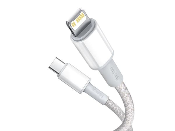 Baseus CATLGD-A02, 2 m, Lightning, USB C, Hanstik, Hanstik, Hvid