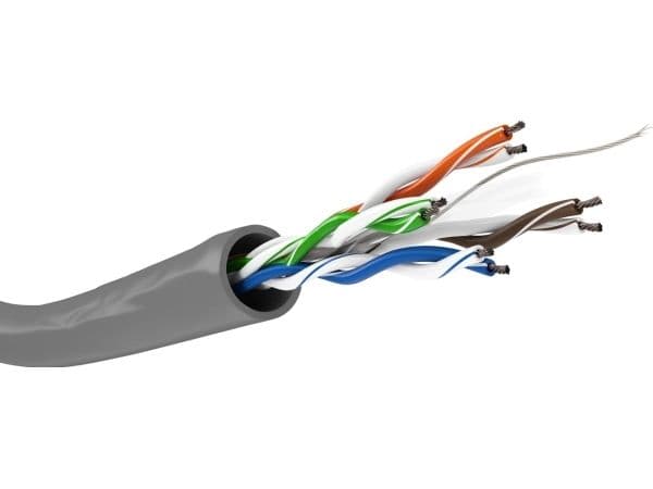 CAT 6 verkkokaapeli, U/UTP, harmaa