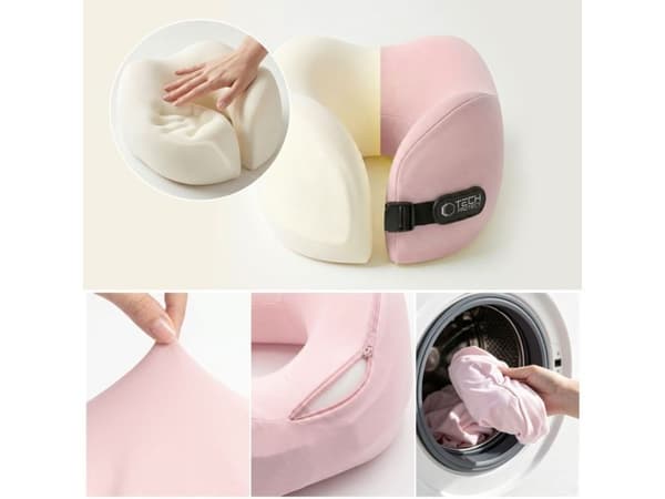 Tech-Protect ComfortRest reise-nakkpute, rosa