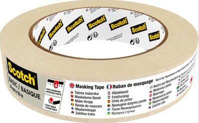 3M Scotch Abdeckband - Basic, Yleismaalarinteippi, Beige