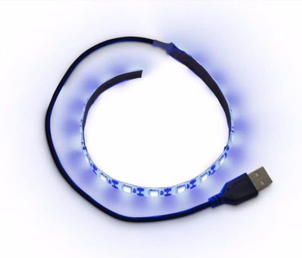 Inter-Tech - Viftestrømkabel - USB (kun strøm) (hann) til 3-pins viftekontakt (hann) - 30 cm