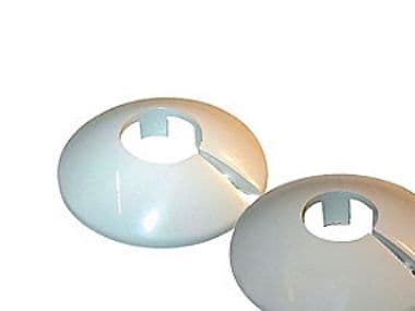 18 mm plastrosett, 2-delad, vit