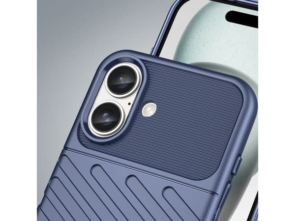 Thunder Case silikonskal för iPhone 16 Plus - blå