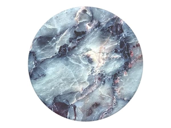 PopSockets Swappable PopGrip - Fingergrep/stativ for mobiltelefon - marmorblå