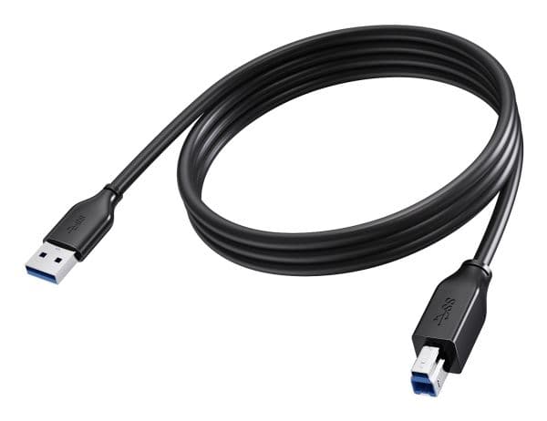 Vision - USB-kabel - USB typ A (hane) till USB Type B (hane) - USB 3.0 - 2 m - svart