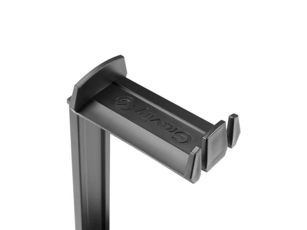 Gravity HP HTT 01 B, Hodetelefonholder, Aluminium, Plast, 480 g, Sort