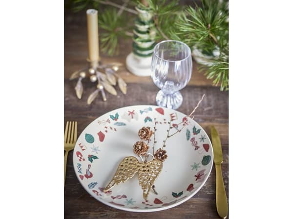 BLOOMINGVILLE Yule serveringsfat, natur, stengods