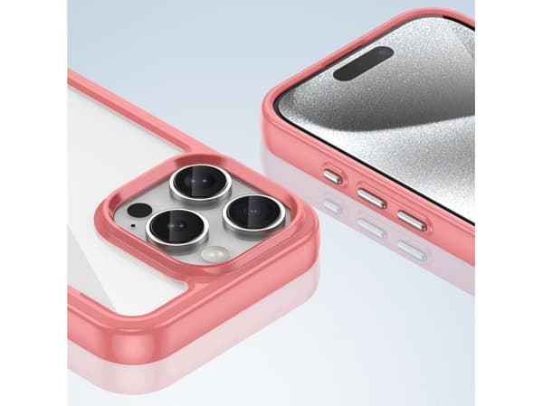 Hurtel Outer Space kotelo geelikehyksellä iPhone 16 Pro Max - punainen