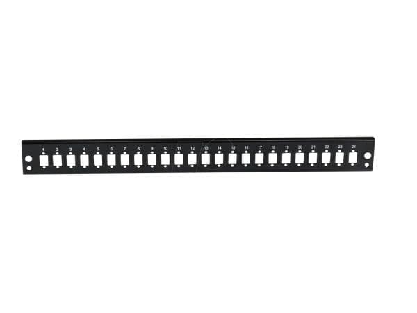 EFB-Elektronik frontpanel 24 x SC Simplex/E2000 Simplex/MTRJ/LC duplex, svart (VSB-FP-SW-24SC-S)