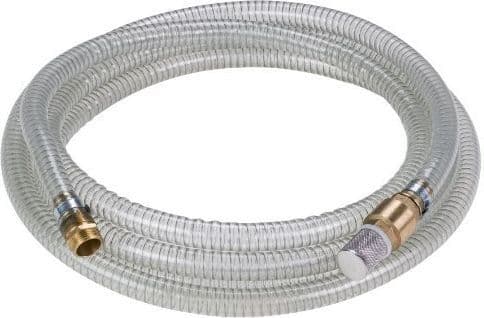 Einhell Einhell sugeslange med messing adapter 1 "x Ø25 mm. 7 meter klar