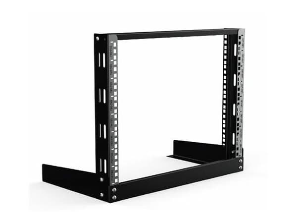 Lanview by Logon - Rack öppen ram - väggmontering - svart - 8U - 19"