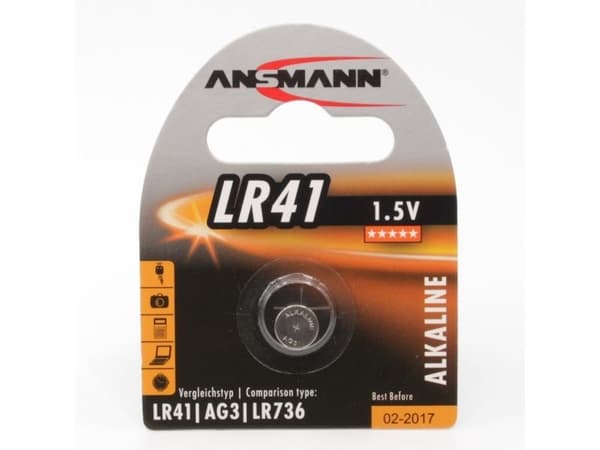 ANSMANN - Batteri LR41 - Alkalisk