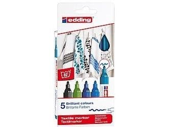 Edding Kangasmerkit 5 kylmää väriä EDDING