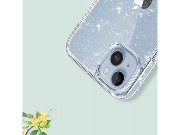 Tech-Protect FlexAir hybriddeksel til Samsung Galaxy S23 FE - clear-glitter