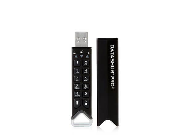 iStorage datAshur Pro2 - USB flash-enhet - krypterat - FIPS 140-2 Level 3 - 64 GB - USB 3.2 Gen 1