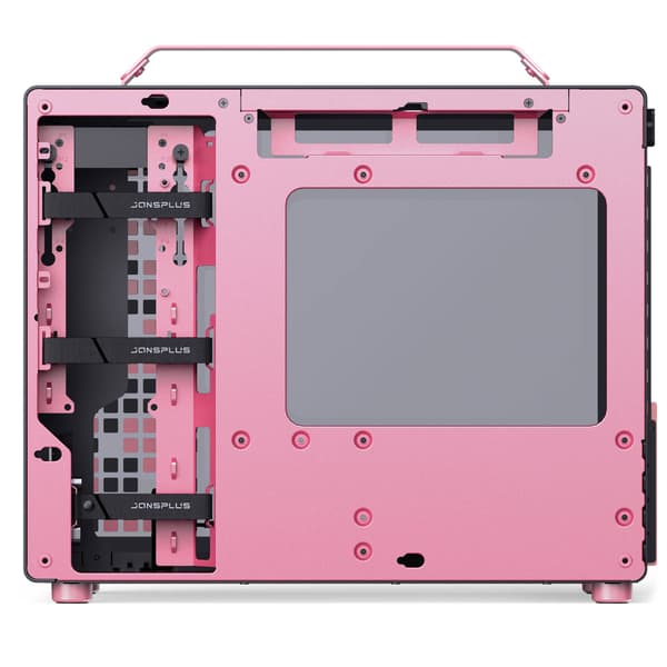 Jonsplus MATX Handle Case Z20 - Black-Pink - chassi - Micro/Mini/Flex-ATX (Z20 BLACK-PINK)