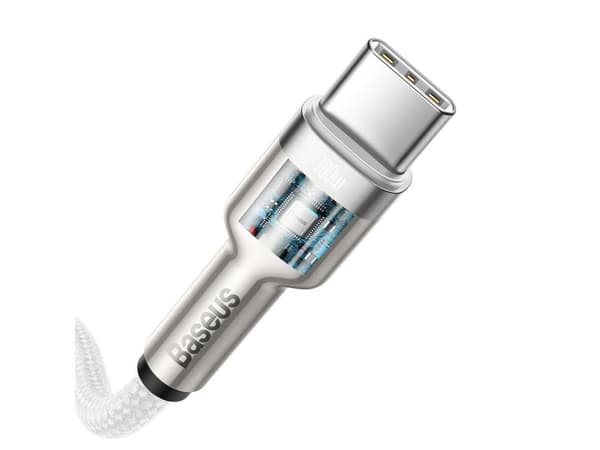Baseus CATJK-C02, Vit, USB C, USB C, 1 m, Hanstik