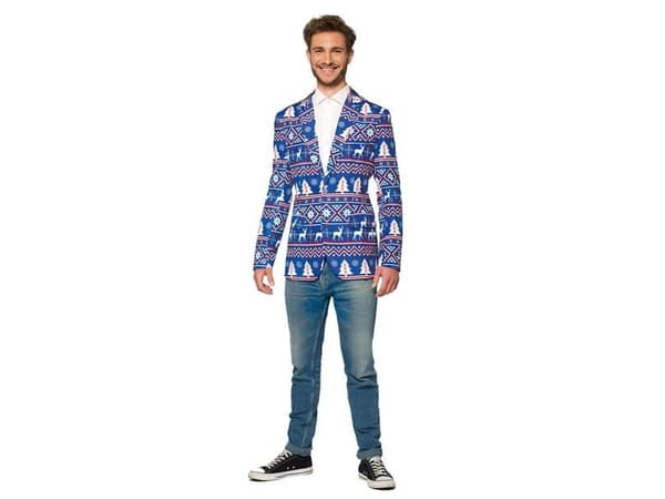 Suitmeister Blue Nordic blazer