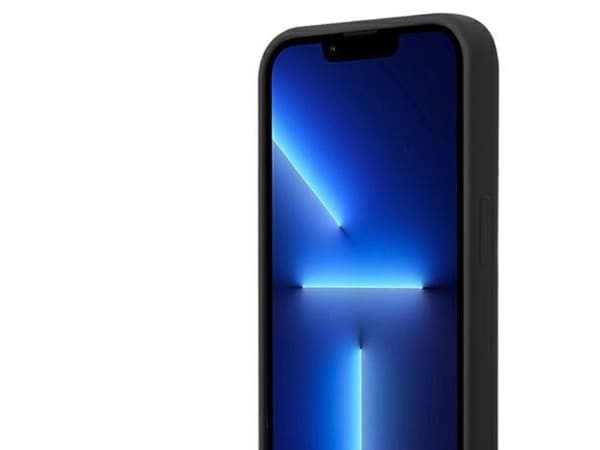 BMW silikone metall-logo skydd till iPhone 14 Pro - sort