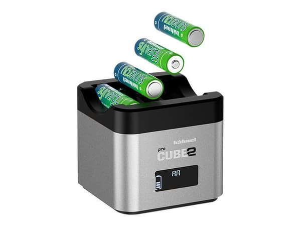 Hähnel PROCUBE2 - Batteriladdare - (för 4xAA, 4xAAA) + bilströmsadapter - 2.4 A