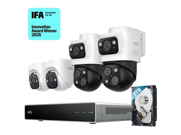 EUFY NVR Security System S4 Bullet-PTZ+ Turret Cam (E8E00325)