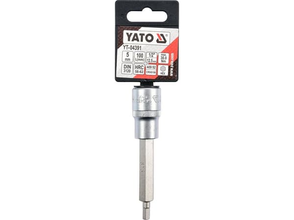 YATO TIP skiftnyckel/HEX 1/2" 5x100mm