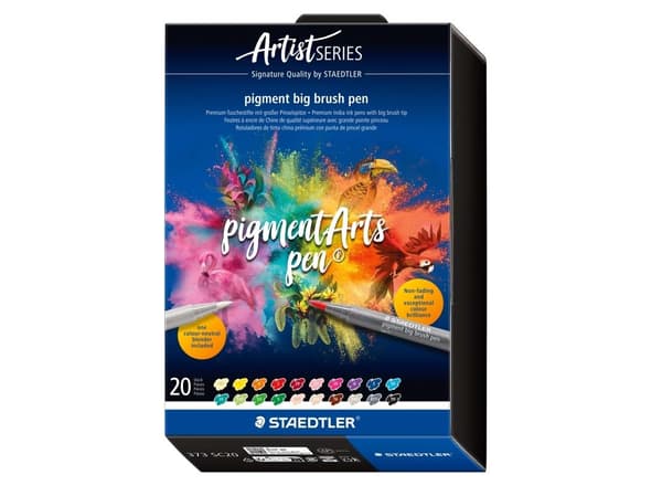 Brush pigmentpen big 20 + multi ink