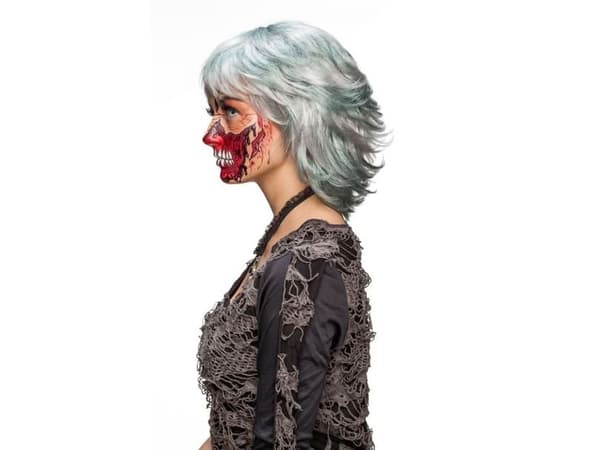 Harmaa Zombie-peruukki