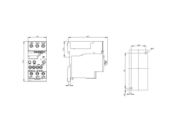 Överbelastningsrelä Siemens 3RU2126-4PB1 1 st