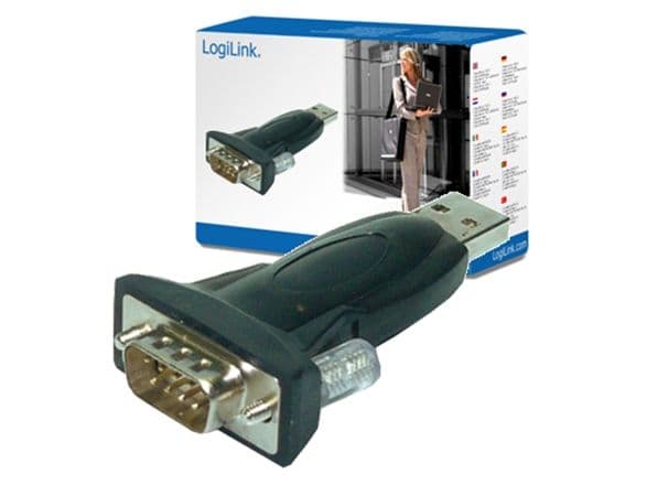 LogiLink AU0002E, USB, RS232, 0,8 m
