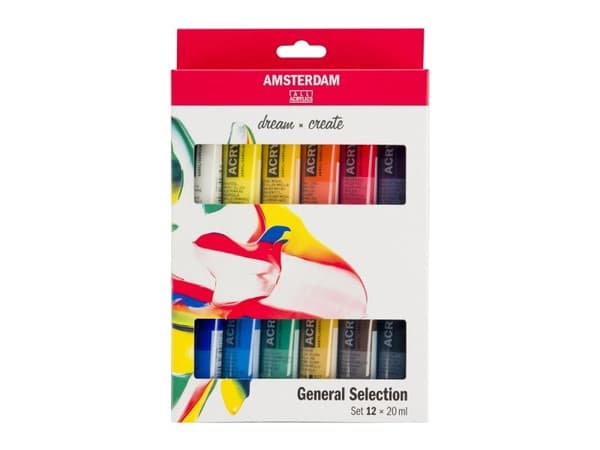 Amsterdam Standard Series Acrylics General Selection Set 12 × 20 ml