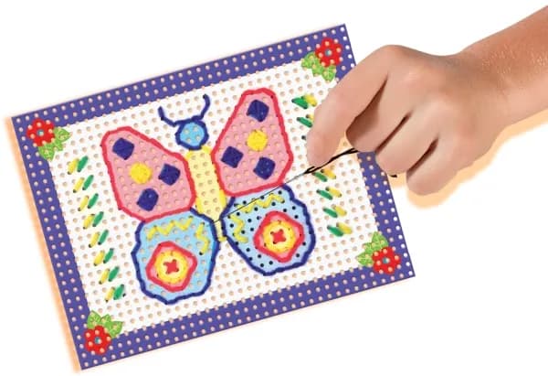 SES Creative I learn to embroider, Pysselset för barn, 3 År, Multifärg, 4 styck